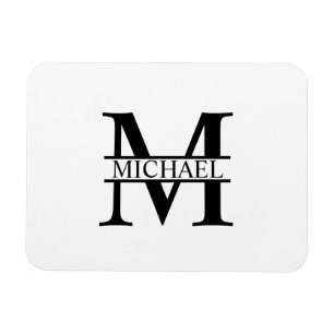 Personalised Monogram and Name Magnet