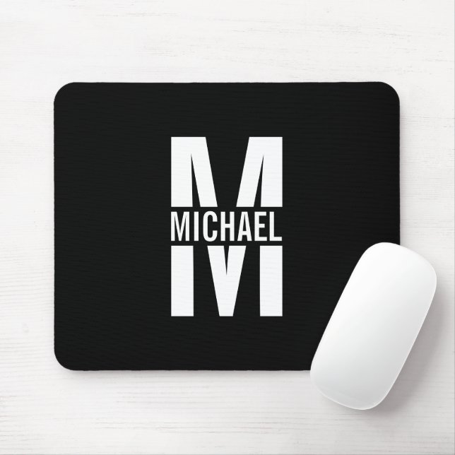 Personalised Monogram and Name Mouse Pad (With Mouse)
