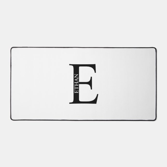 Personalised Monogram and Name Mouse Pad (Front)