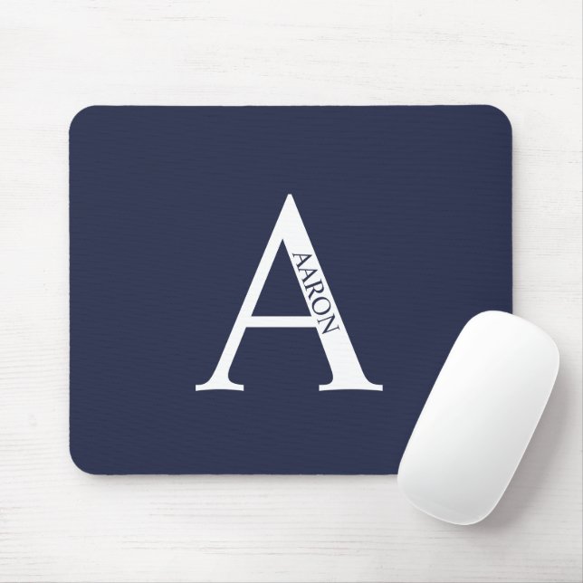 Personalised Monogram and Name Mouse Pad (With Mouse)