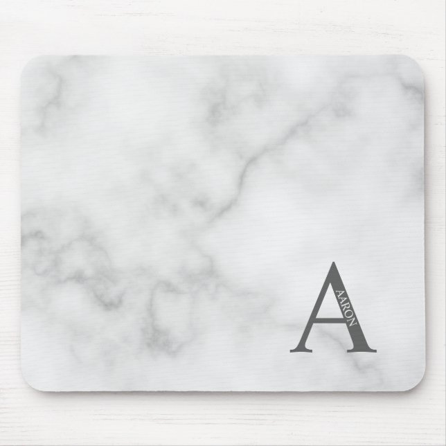 Personalised Monogram and Name Mouse Pad (Front)