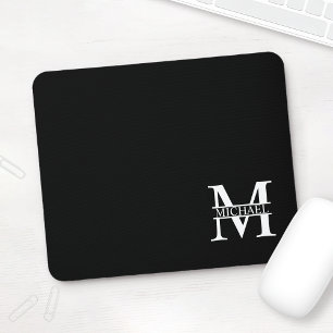 Personalised Monogram and Name Mouse Pad