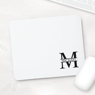 Personalised Monogram and Name Mouse Pad