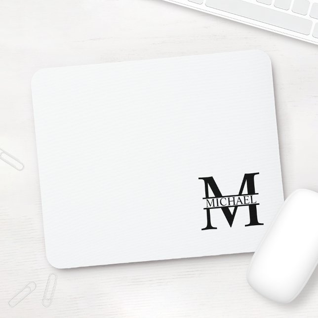 Personalised Monogram and Name Mouse Pad (Creator Uploaded)