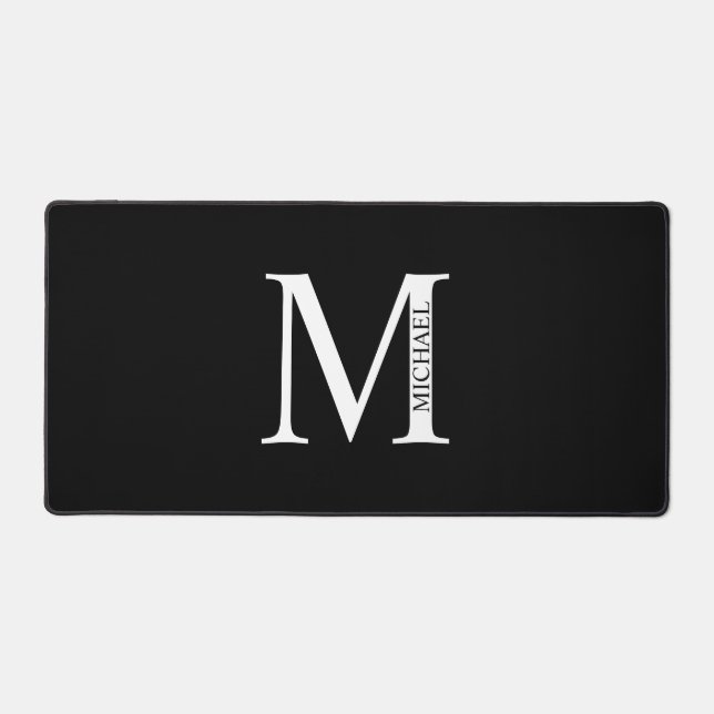 Personalised Monogram and Name Mouse Pad (Front)