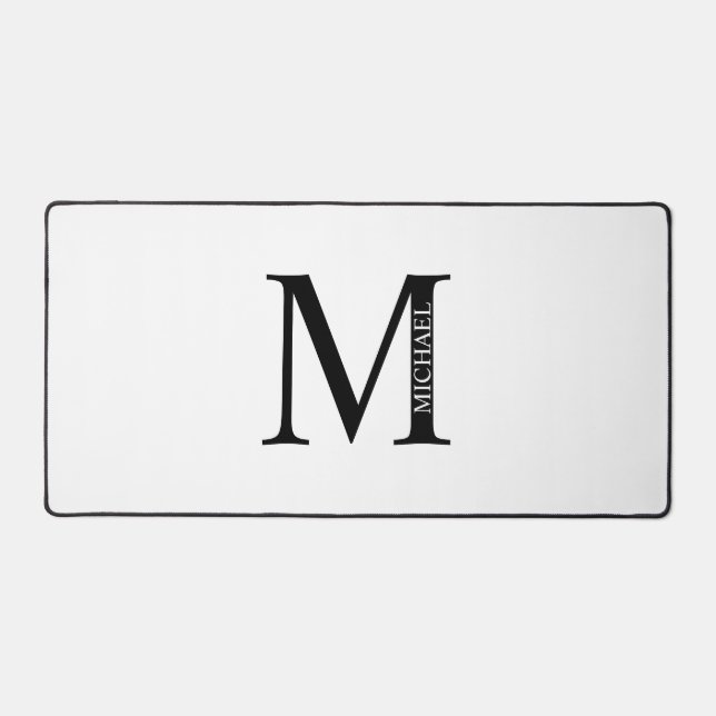 Personalised Monogram and Name Mouse Pad (Front)