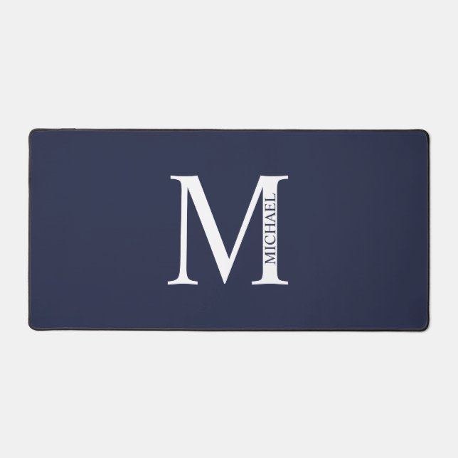 Personalised Monogram and Name Mouse Pad (Front)