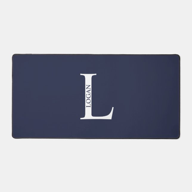 Personalised Monogram and Name Mouse Pad (Front)