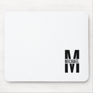 Personalised Monogram and Name Mouse Pad