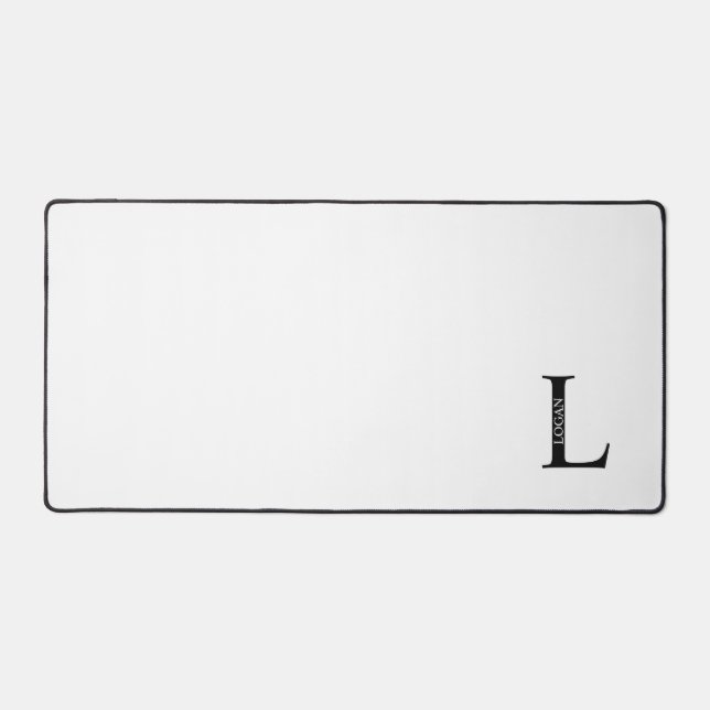 Personalised Monogram and Name Mouse Pad (Front)