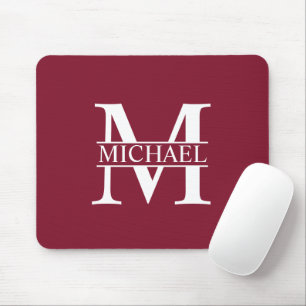 Personalised Monogram and Name Mouse Pad