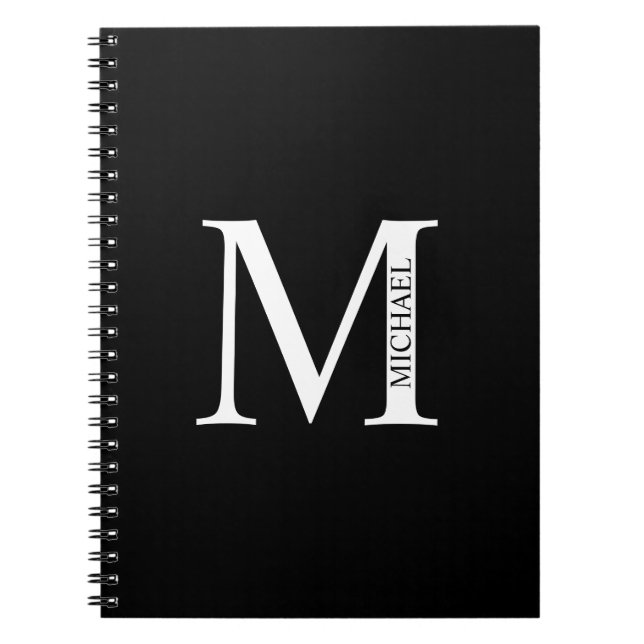Personalised Monogram and Name Notebook (Front)