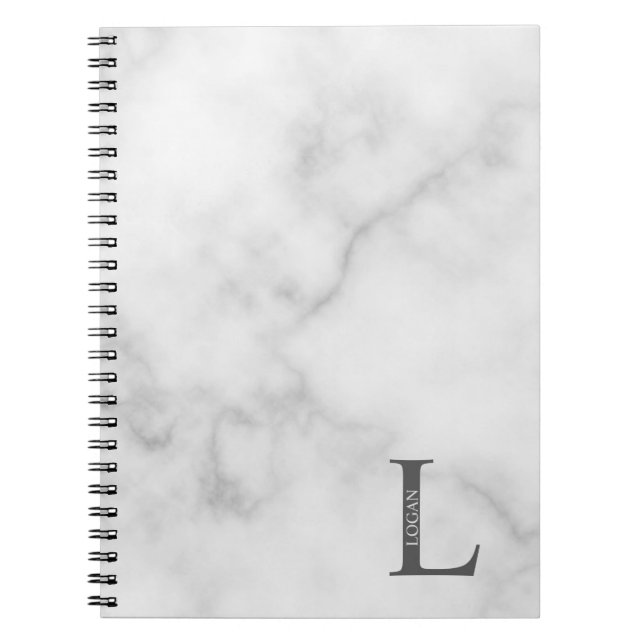 Personalised Monogram and Name Notebook (Front)