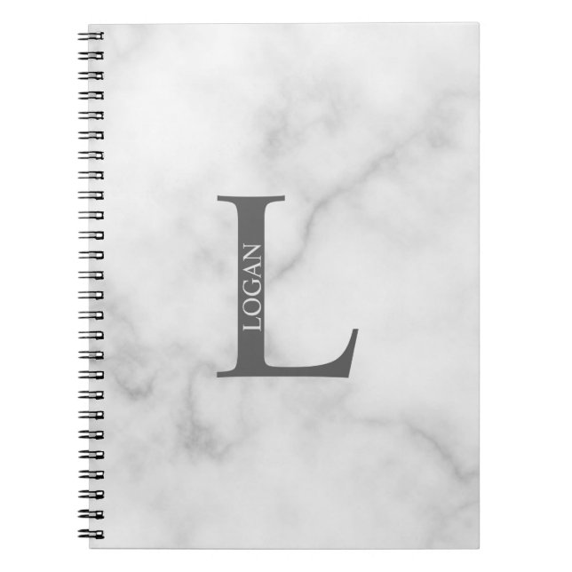 Personalised Monogram and Name Notebook (Front)