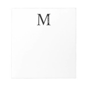Personalised Monogram and Name Notepad