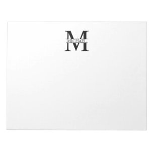 Personalised Monogram and Name Notepad