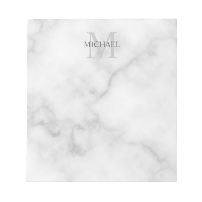 Personalised Monogram and Name Notepad (Front)