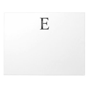 Personalised Monogram and Name Notepad