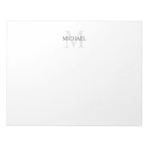 Personalised Monogram and Name Notepad