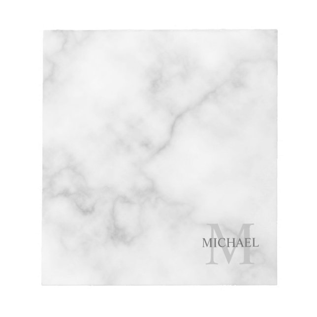 Personalised Monogram and Name Notepad (Front)