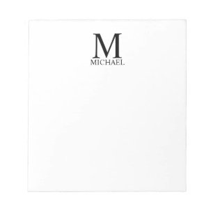 Personalised Monogram and Name Notepad