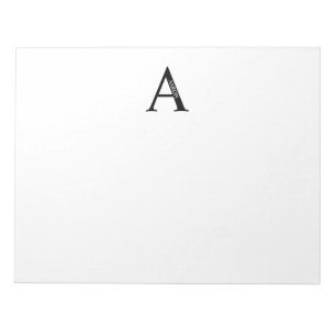 Personalised Monogram and Name Notepad