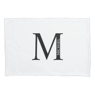 Personalised Monogram and Name Pillow Case