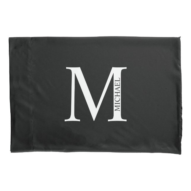 Personalised Monogram and Name Pillow Case (Front)