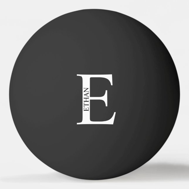Personalised Monogram and Name Ping Pong Ball (Back)