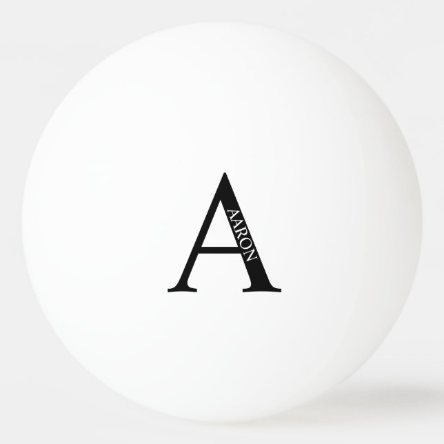 Personalised Monogram and Name Ping Pong Ball (Back)