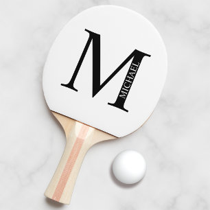 Personalised Monogram and Name Ping Pong Paddle
