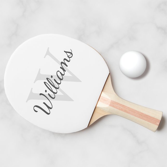 Personalised Monogram and Name Ping Pong Paddle (Creator Uploaded)
