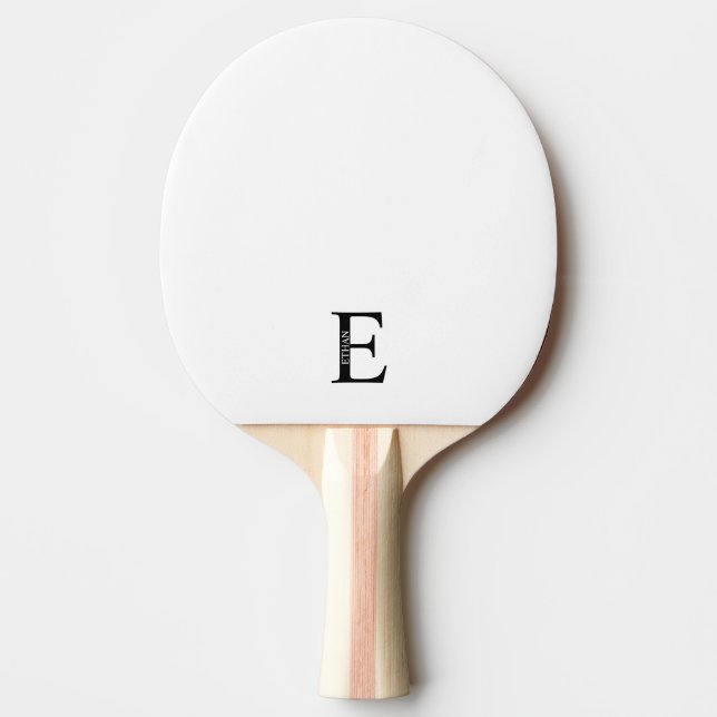 Personalised Monogram and Name Ping Pong Paddle (Front)