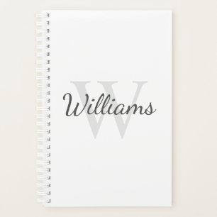 Personalised Monogram and Name Planner