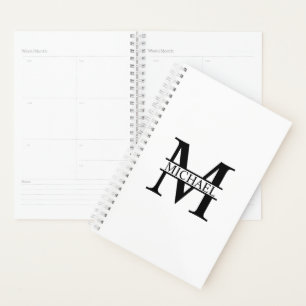 Personalised Monogram and Name Planner