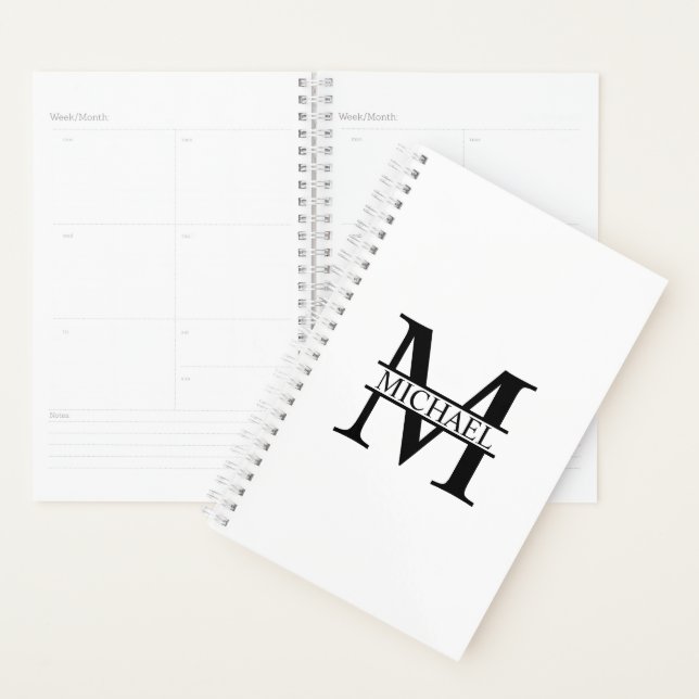 Personalised Monogram and Name Planner (Display)