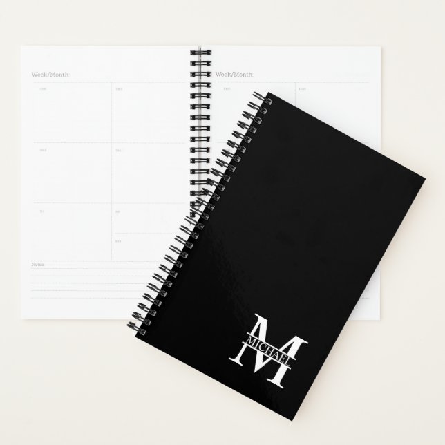 Personalised Monogram and Name Planner (Display)