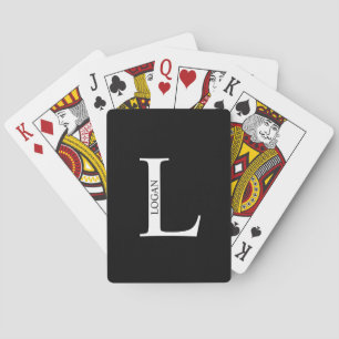 Personalised Monogram and Name Playing Cards