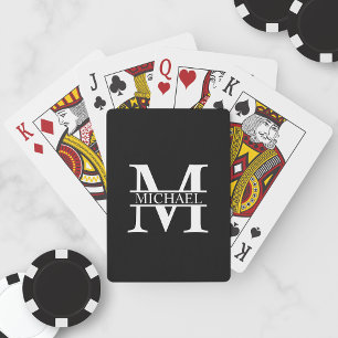 Personalised Monogram and Name Playing Cards