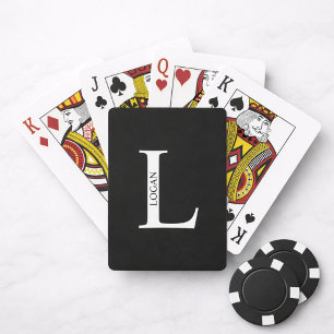 Personalised Monogram and Name Playing Cards