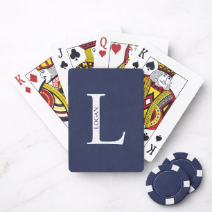 Personalised Monogram and Name Playing Cards