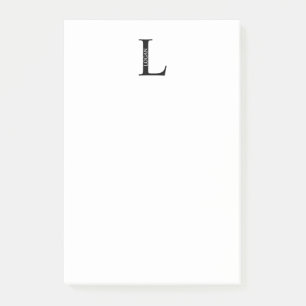 Personalised Monogram and Name Post-it Notes