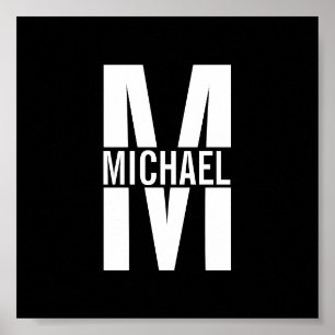 Personalised Monogram and Name Poster