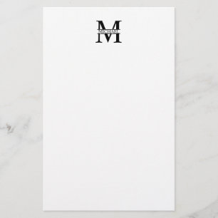 Personalised Monogram and Name Stationery
