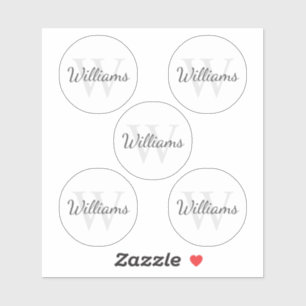 Personalised Monogram and Name Sticker