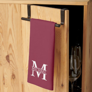 Personalised Monogram and Name Tea Towel
