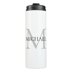 Personalised Monogram and Name Thermal Tumbler