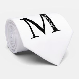 Personalised Monogram and Name Tie