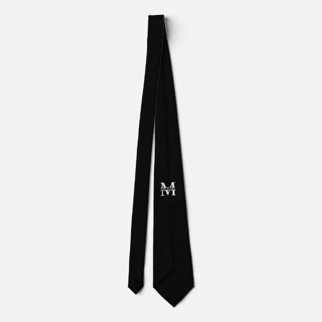 Personalised Monogram and Name Tie (Back)