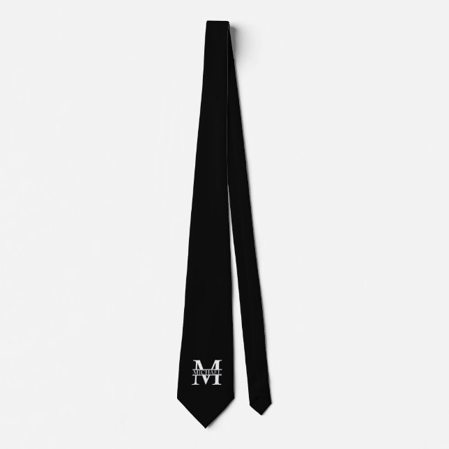 Personalised Monogram and Name Tie (Front)